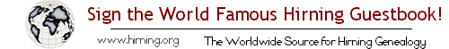Sign the Hirning Internet Guestbook!